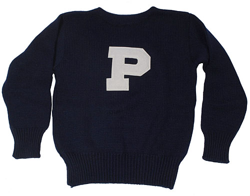 Vintage 50s Blue White Wool Athletic Varsity Letter Sweater PORTLAND ...